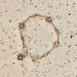Brighton La Vie Flower Crystal Bracelet